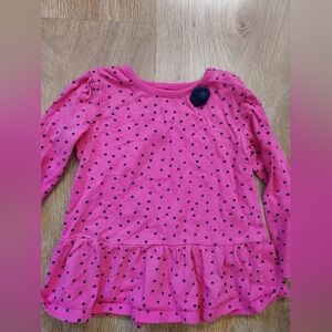 Jumping Beans Long Sleeve Polka Dot Top size 18 Mths